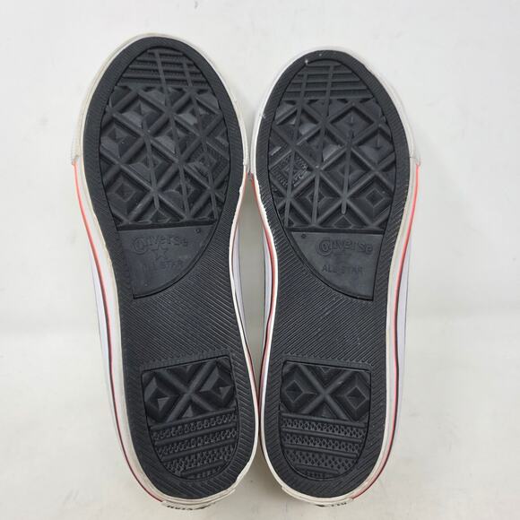 Converse Chuck Taylor All Star Mid White Canvas Sneakers Youth 5 - Picture 7 of 8